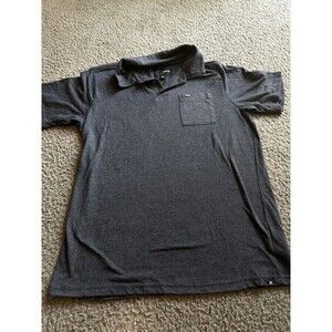 Hurley Polo Shirt Mens M Medium Gray Pullover Pocket Mens Adult